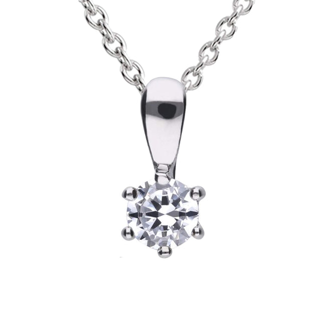 Diamonfire Six Claw Carat Pendant
