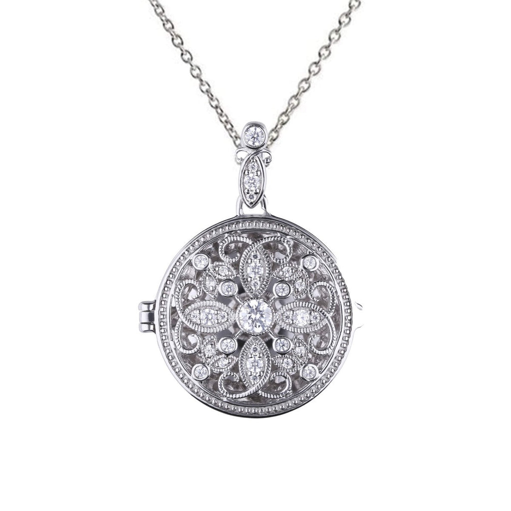 Diamonfire Runder Medaillon Filigran-Amulett