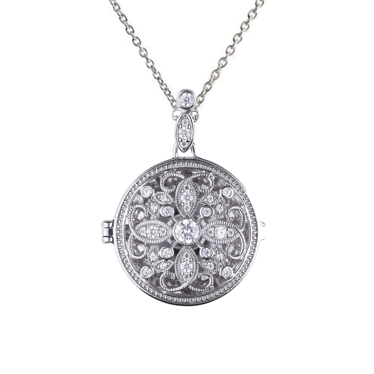 Diamonfire Runder Medaillon Filigran-Amulett