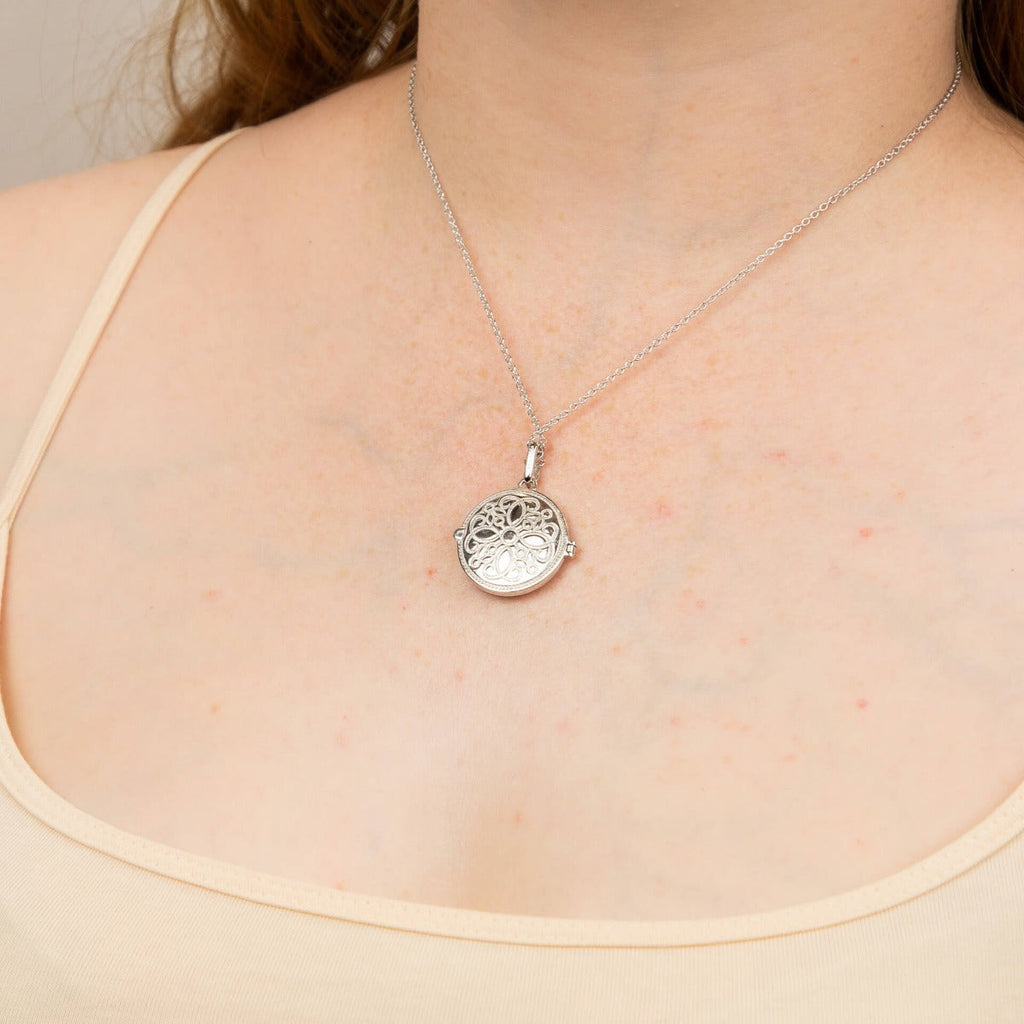 Diamonfire Runder Medaillon Filigran-Amulett