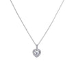 Diamonfire Pave Set Zirconia Heart Pendant