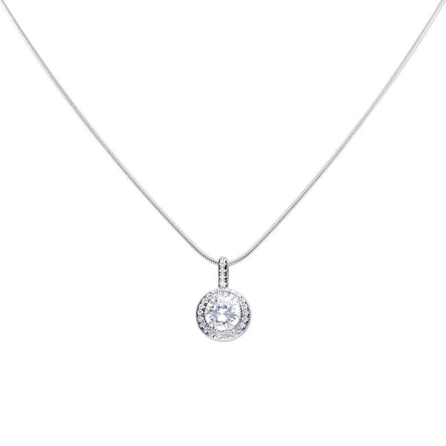 Diamonfire Round Cluster Pendant