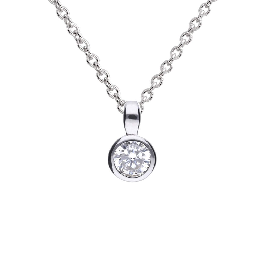 Diamonfire Bezel Set Carat Pendant