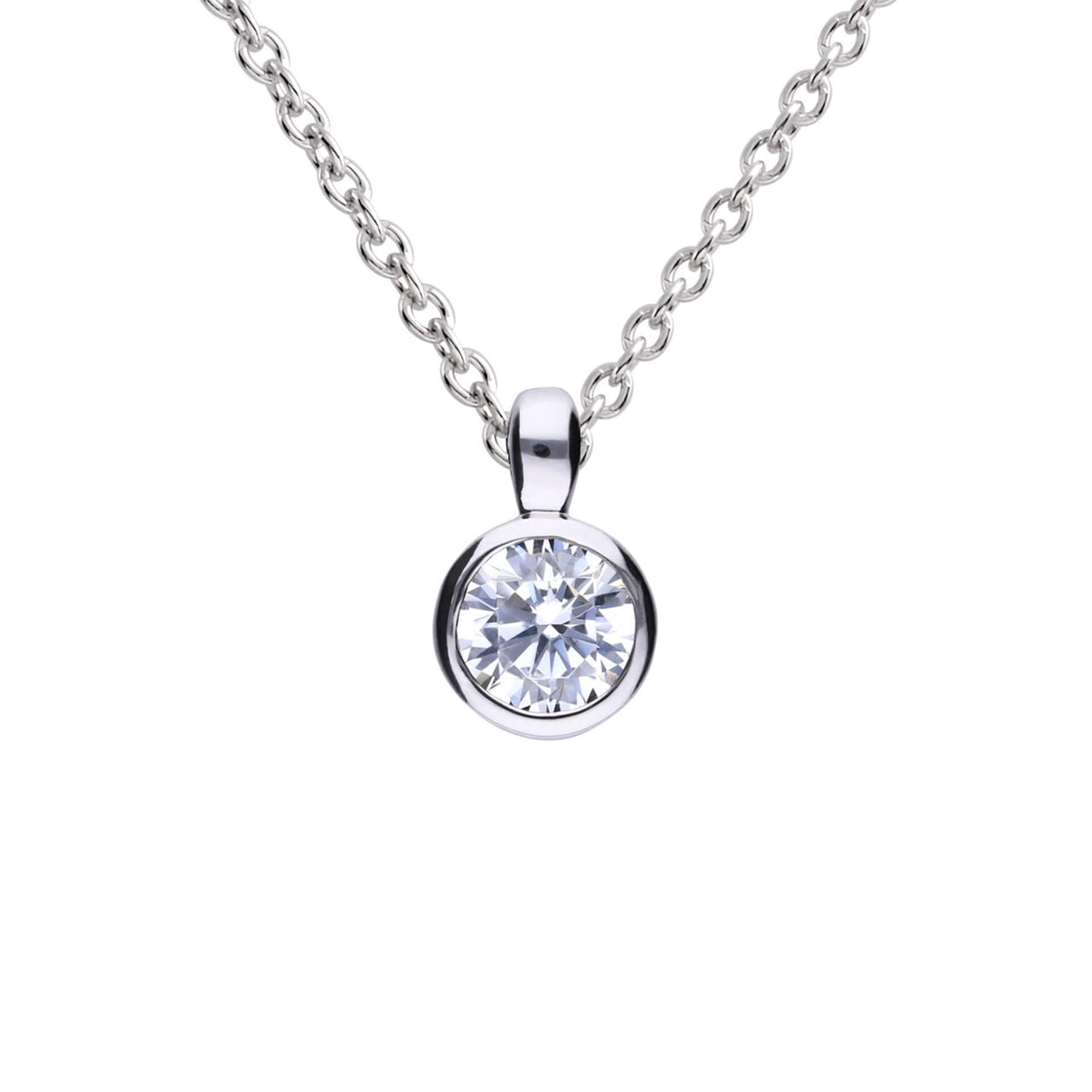 Diamonfire Bezel Set Carat Pendant