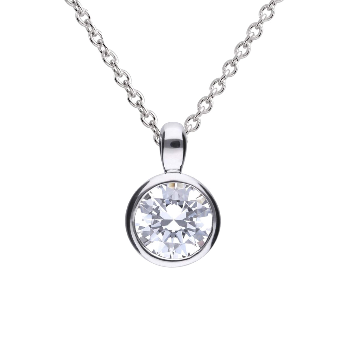 Diamonfire Bezel Set Carat Pendant