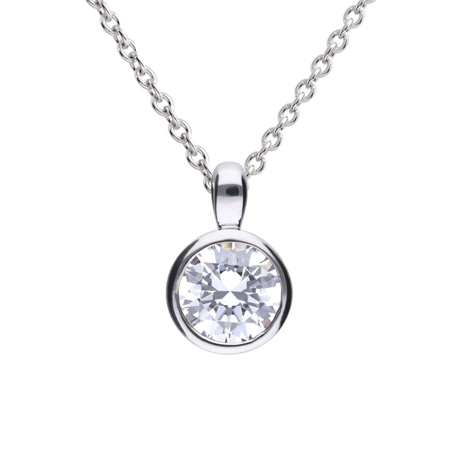 Diamonfire Bezel Set Carat Pendant