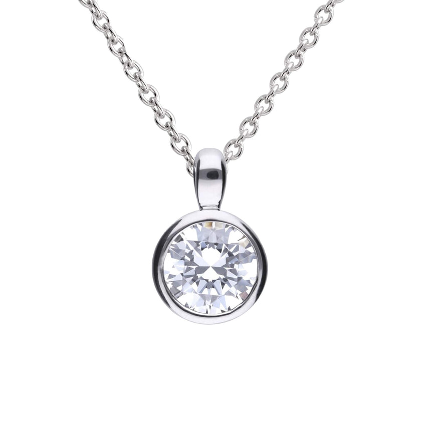 Diamonfire Bezel Set Carat Pendant
