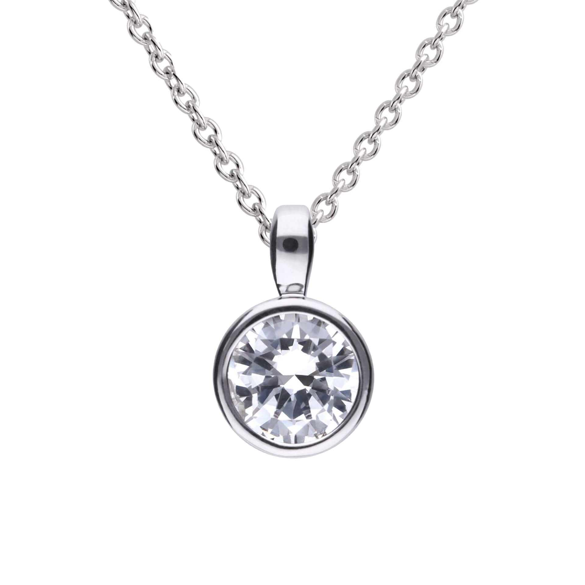 Diamonfire Bezel Set Carat Pendant