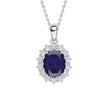 Diamonfire Oval Pendant with Surround