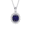Diamonfire Oval Pendant with Surround