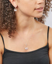 Beginnings Scattered Cubic Zirconia Teardrop Pendant