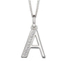 Beginnings Initial Pendant with CZ