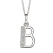 Beginnings Initial Pendant with CZ