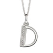 Beginnings Initial Pendant with CZ