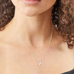 Beginnings Initial Pendant with CZ