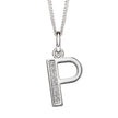 Beginnings Initial Pendant with CZ