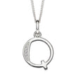 Beginnings Initial Pendant with CZ