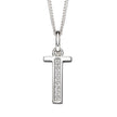 Beginnings Initial Pendant with CZ