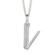 Beginnings Initial Pendant with CZ