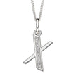 Beginnings Initial Pendant with CZ