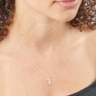 Beginnings Initial Pendant with CZ