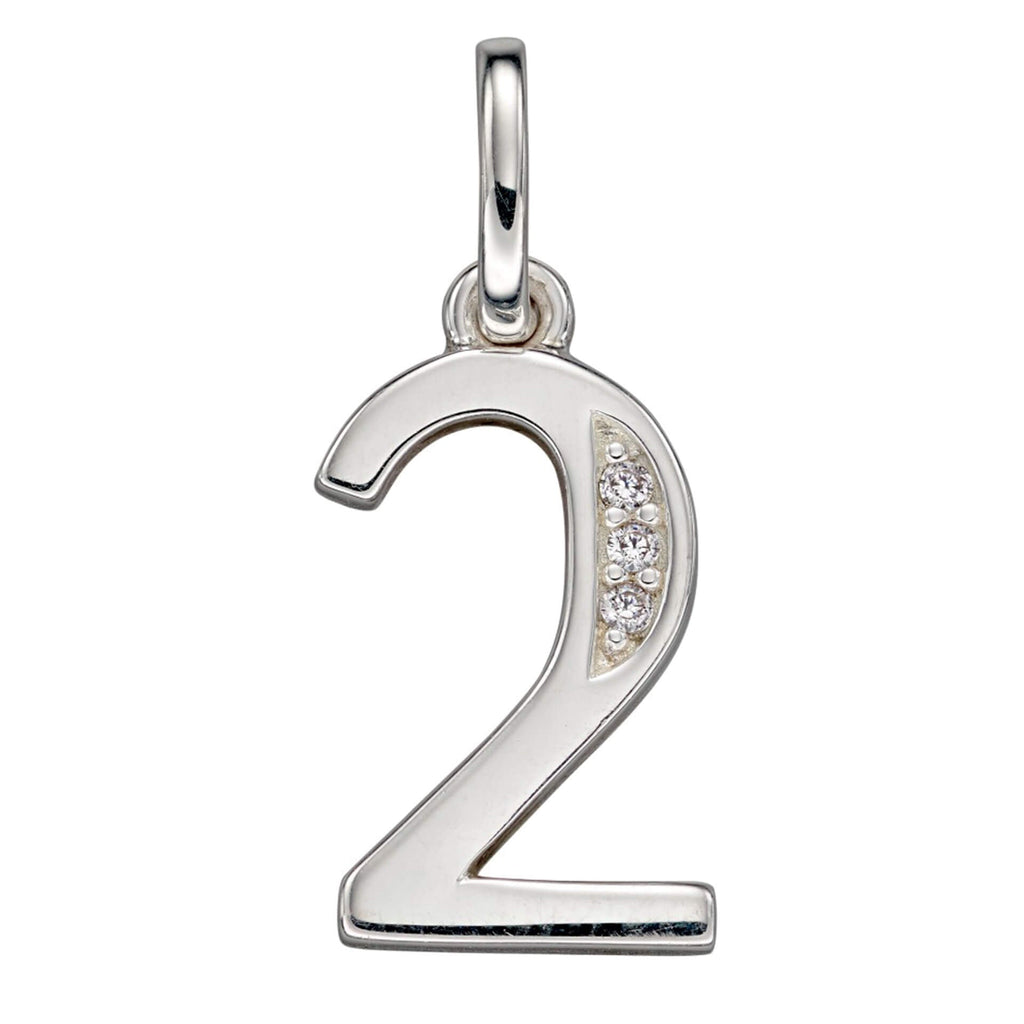 Beginnings Number Pendant with CZ