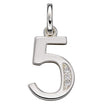 Beginnings Number Pendant with CZ