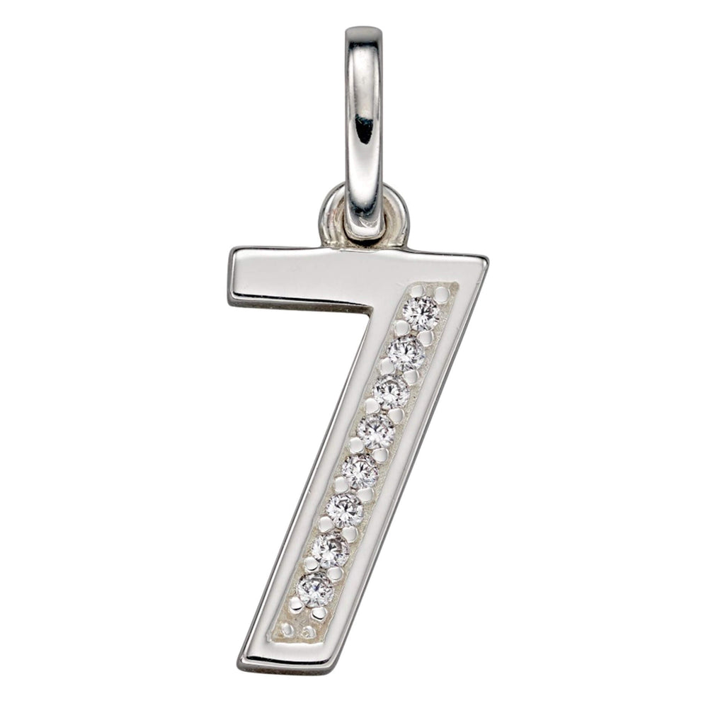 Beginnings Number Pendant with CZ