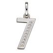 Beginnings Number Pendant with CZ
