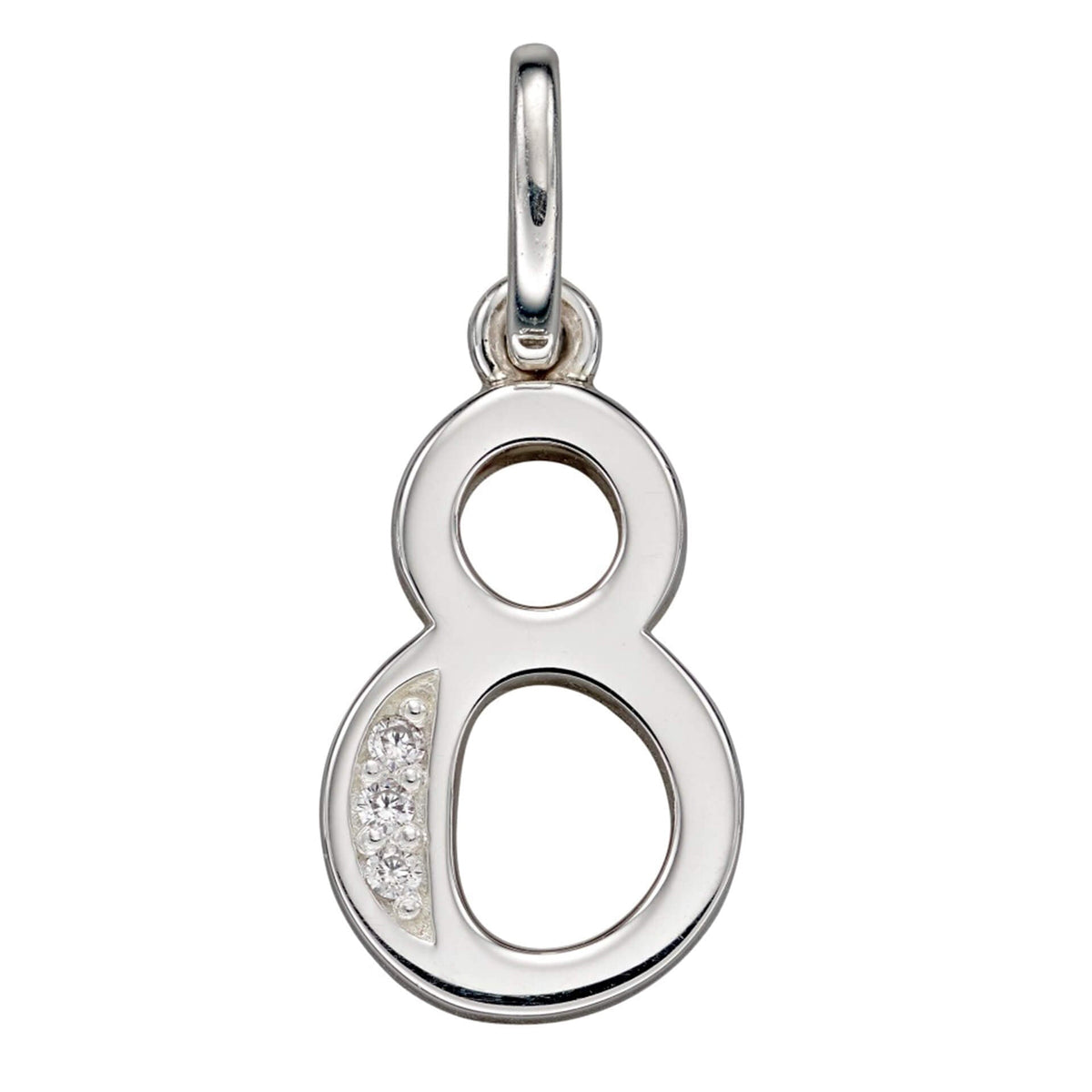 Beginnings Number Pendant with CZ