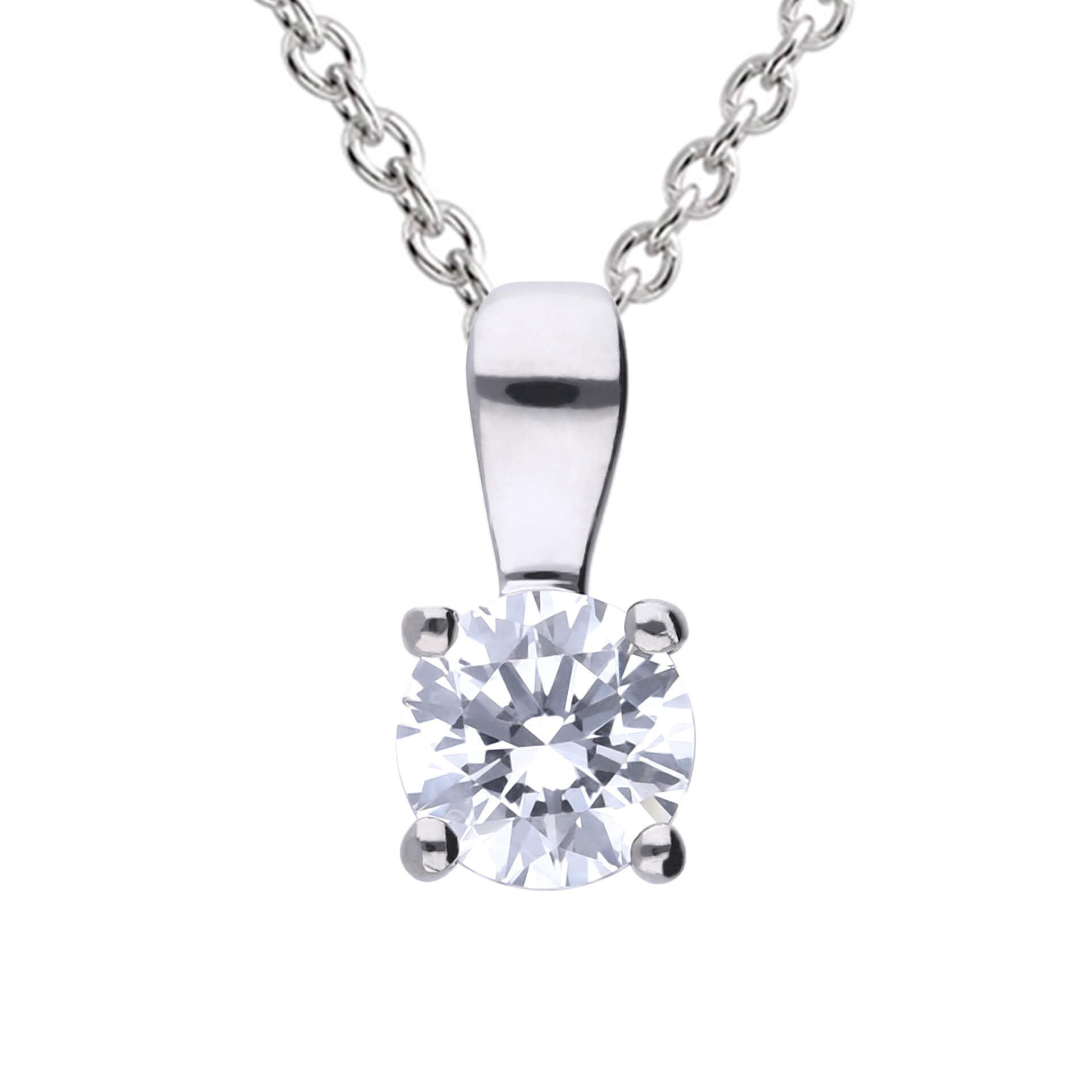 Diamonfire Anhänger mit vier Krallen und Karat