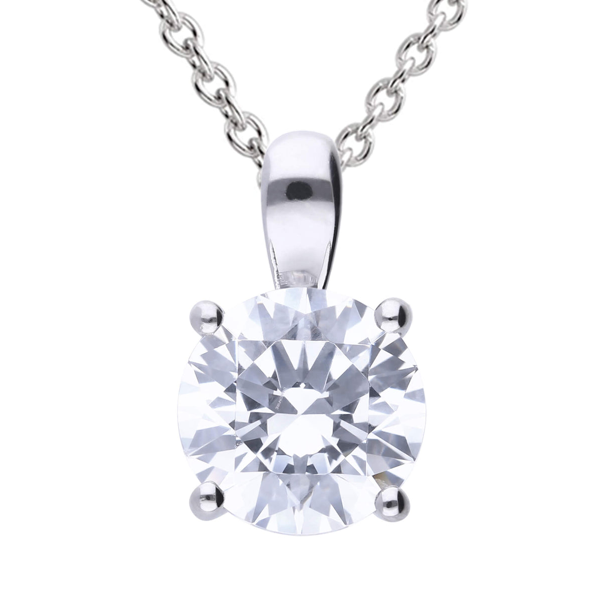 Diamonfire Four Claw Carat Pendant