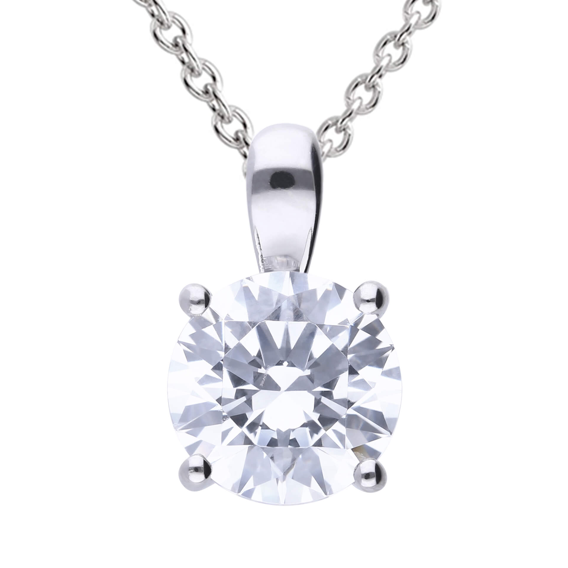 Diamonfire Anhänger mit vier Krallen und Karat