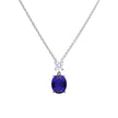 Diamonfire Oval Zirconia Drop Pendant