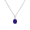 Diamonfire Oval Zirconia Drop Pendant