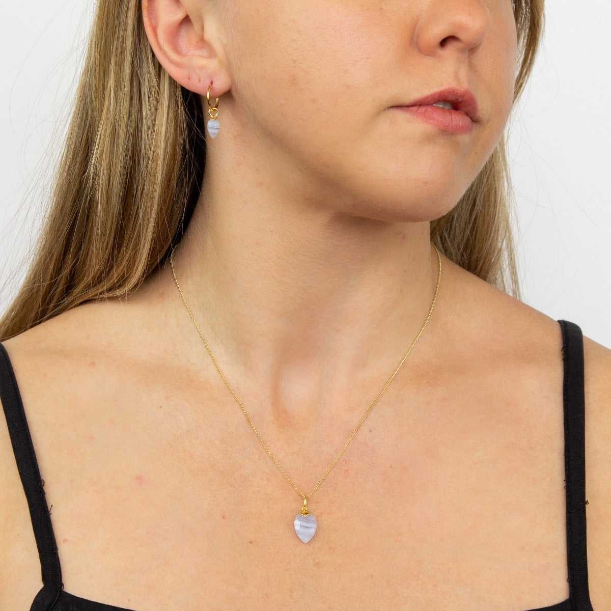 Beginnings Chalcedony Birthstone Pendant