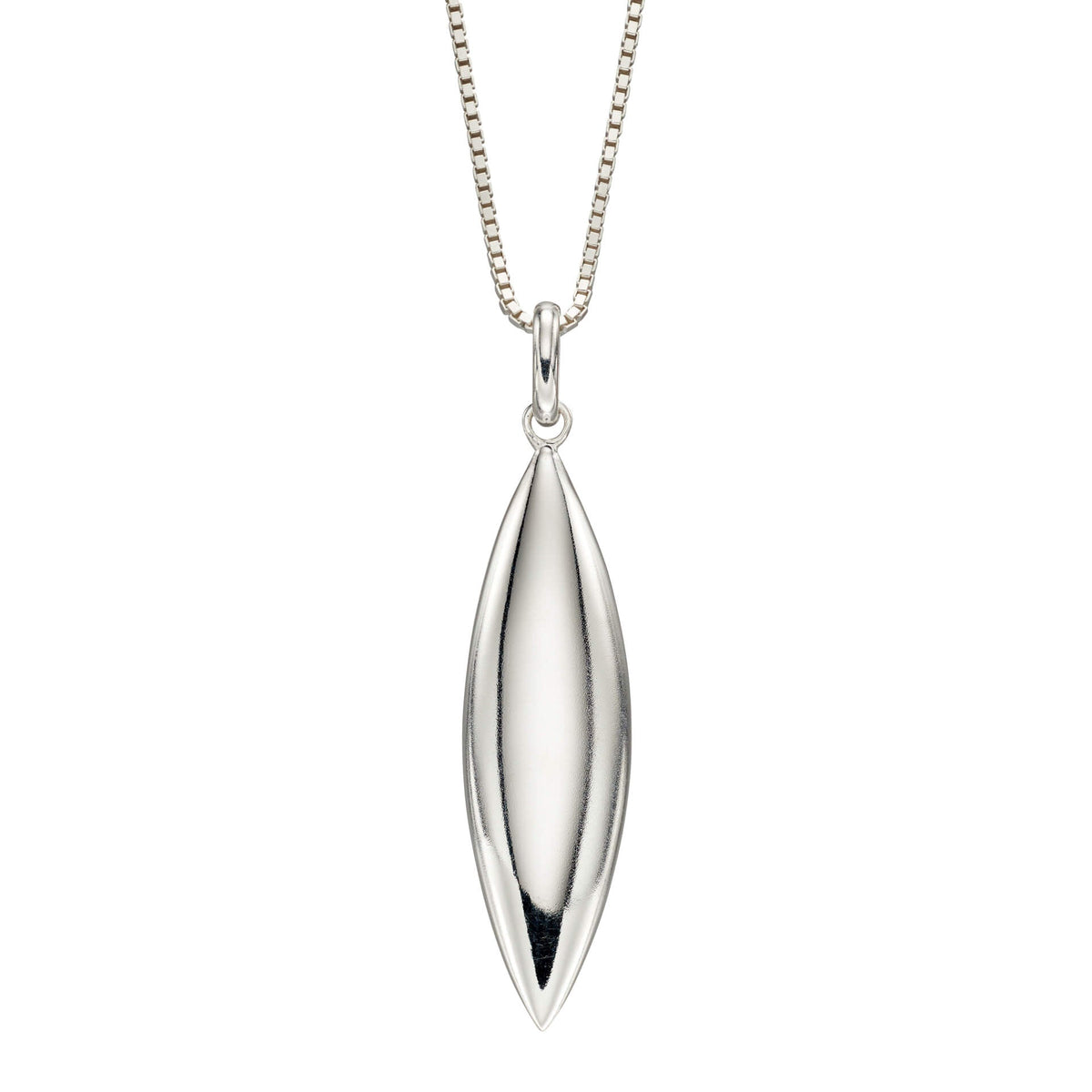 Beginnings Navette Shaped Drop Pendant