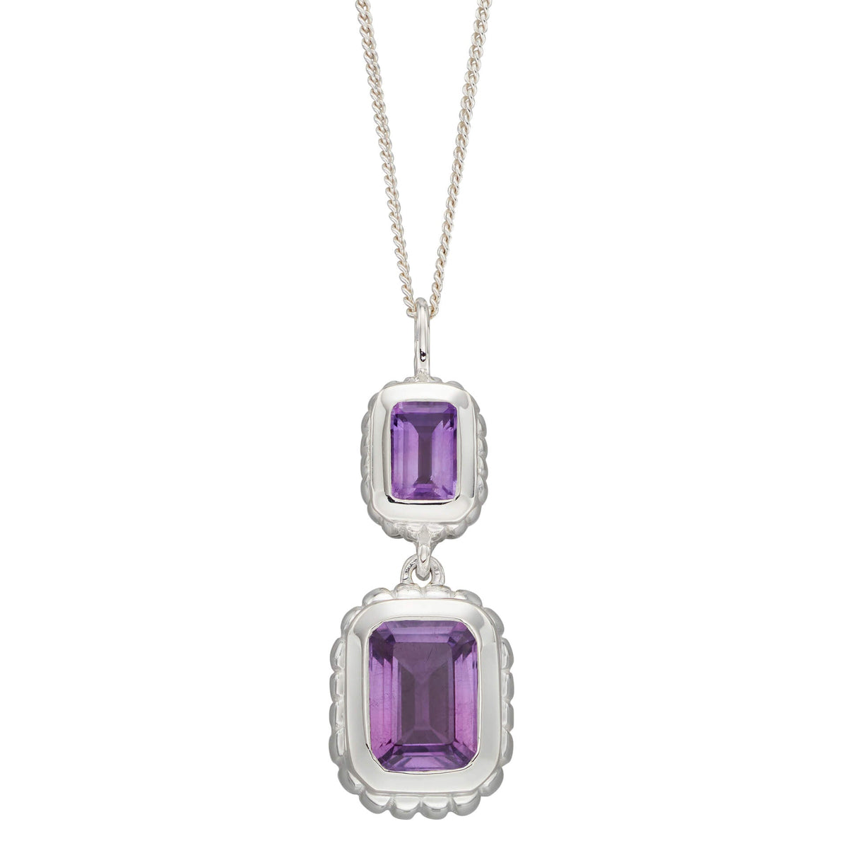 Beginnings Curve Surround Double Drop Pendant