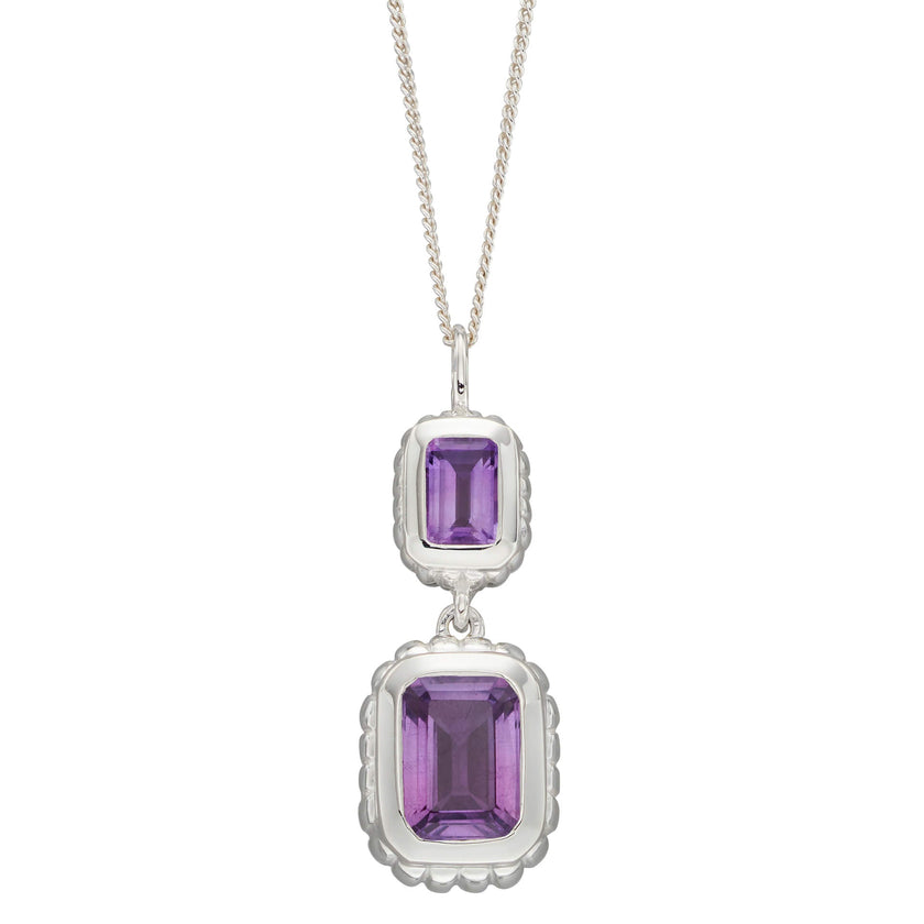 Beginnings Curve Surround Double Drop Pendant