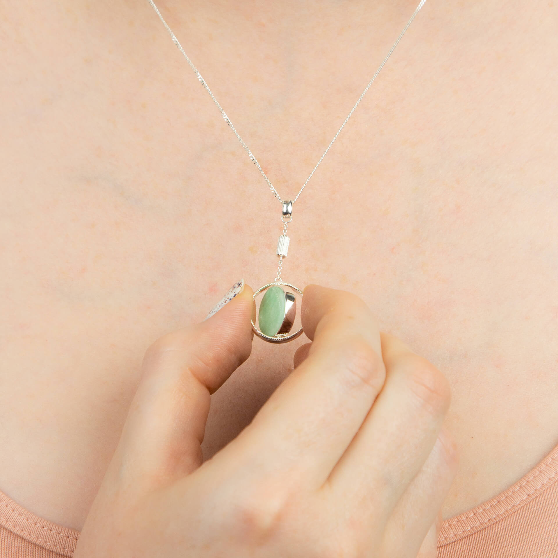 Beginnings Spinning Comfort Medallion Pendant