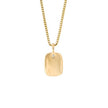 D For Diamond Rectangular Tag Pendant