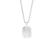 D For Diamond Rectangular Tag Pendant