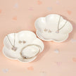 D For Diamond Rose Edge Heart Necklace with Diamond