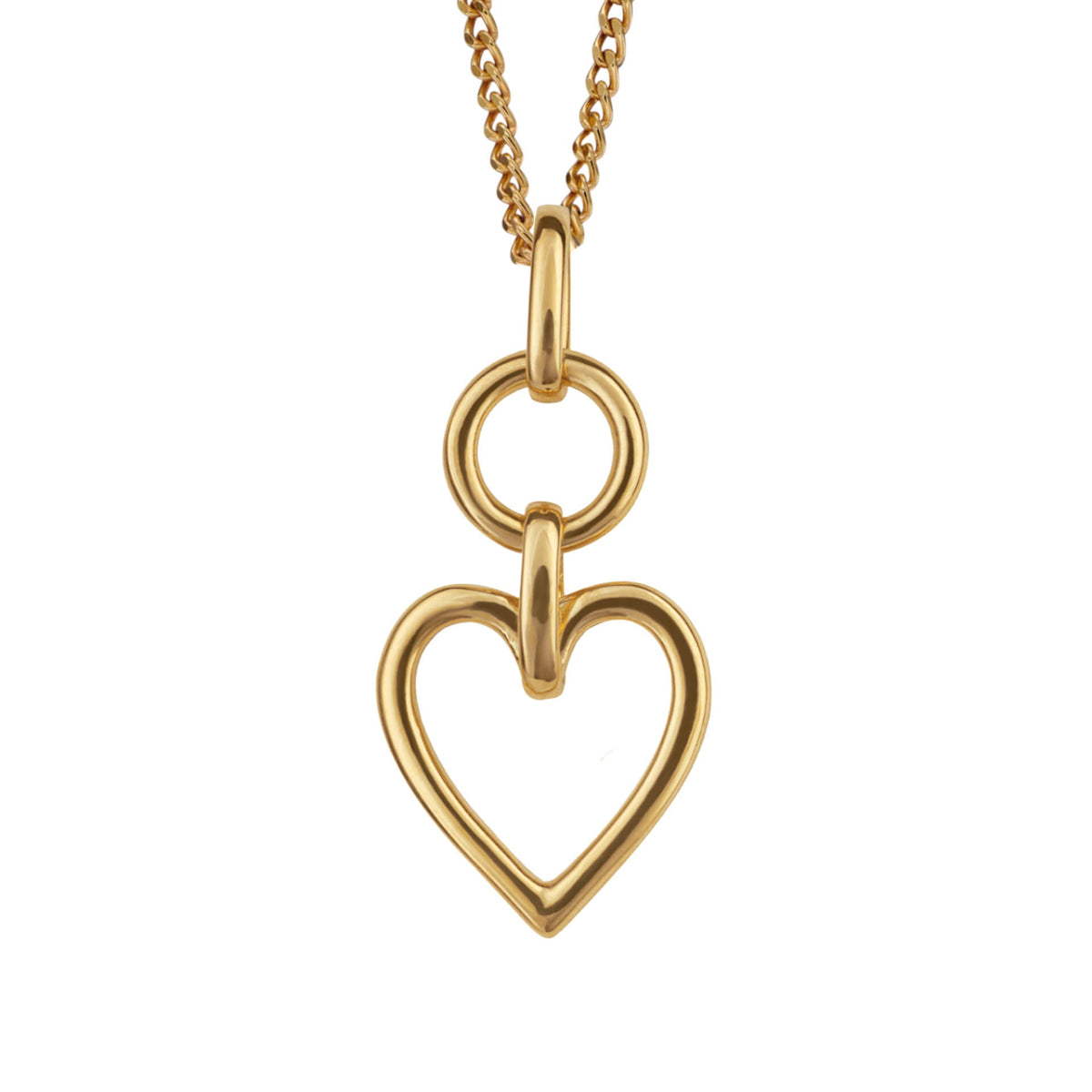 Beginnings Open Heart Drop Pendant