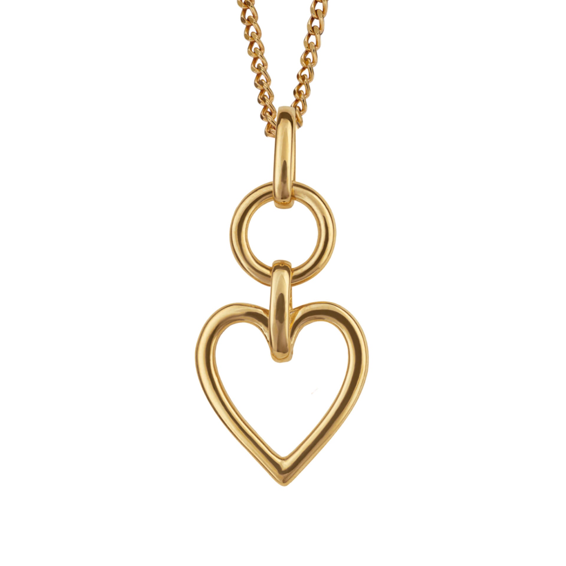 Beginnings Open Heart Drop Pendant