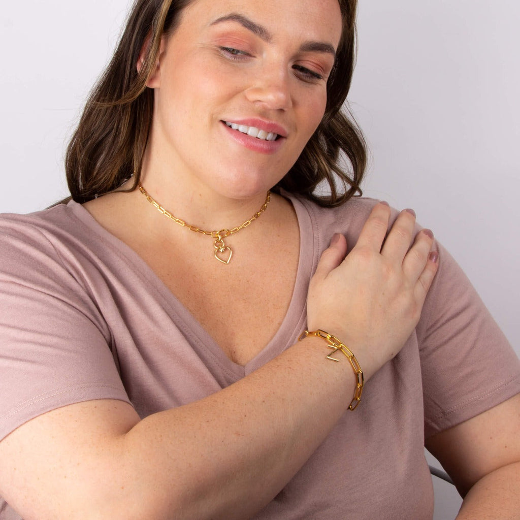 Beginnings Open Link Charm Carrier Necklace