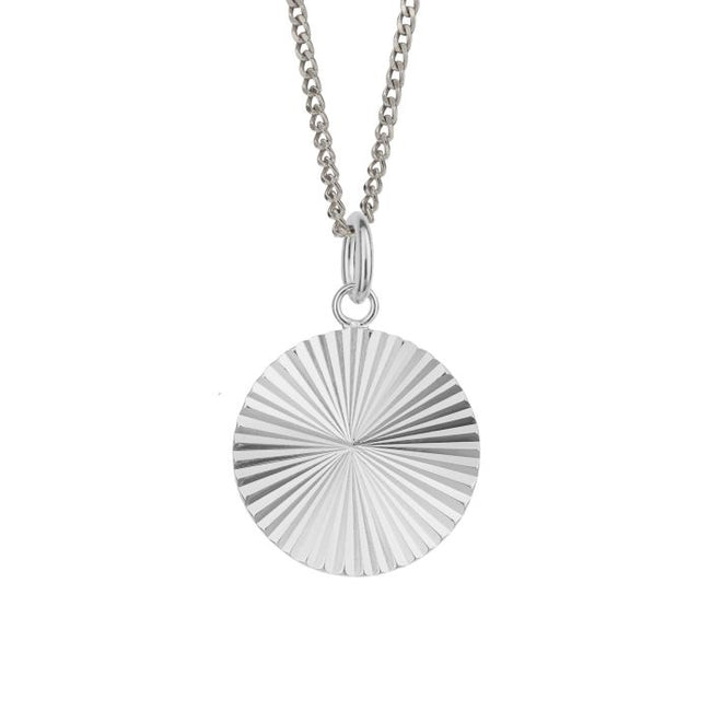 Beginnings Diamond Cut Disc Pendant
