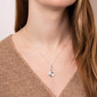 Beginnings Double Spiral Disc Drop Pendant