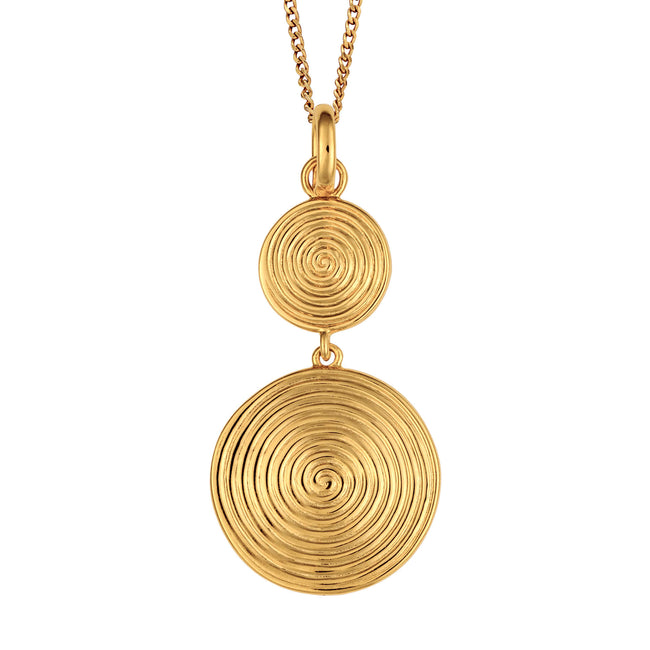 Colgante con disco en espiral doble Beginnings
