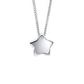 D For Diamond Pass-Through Star Pendant Charm with Diamond